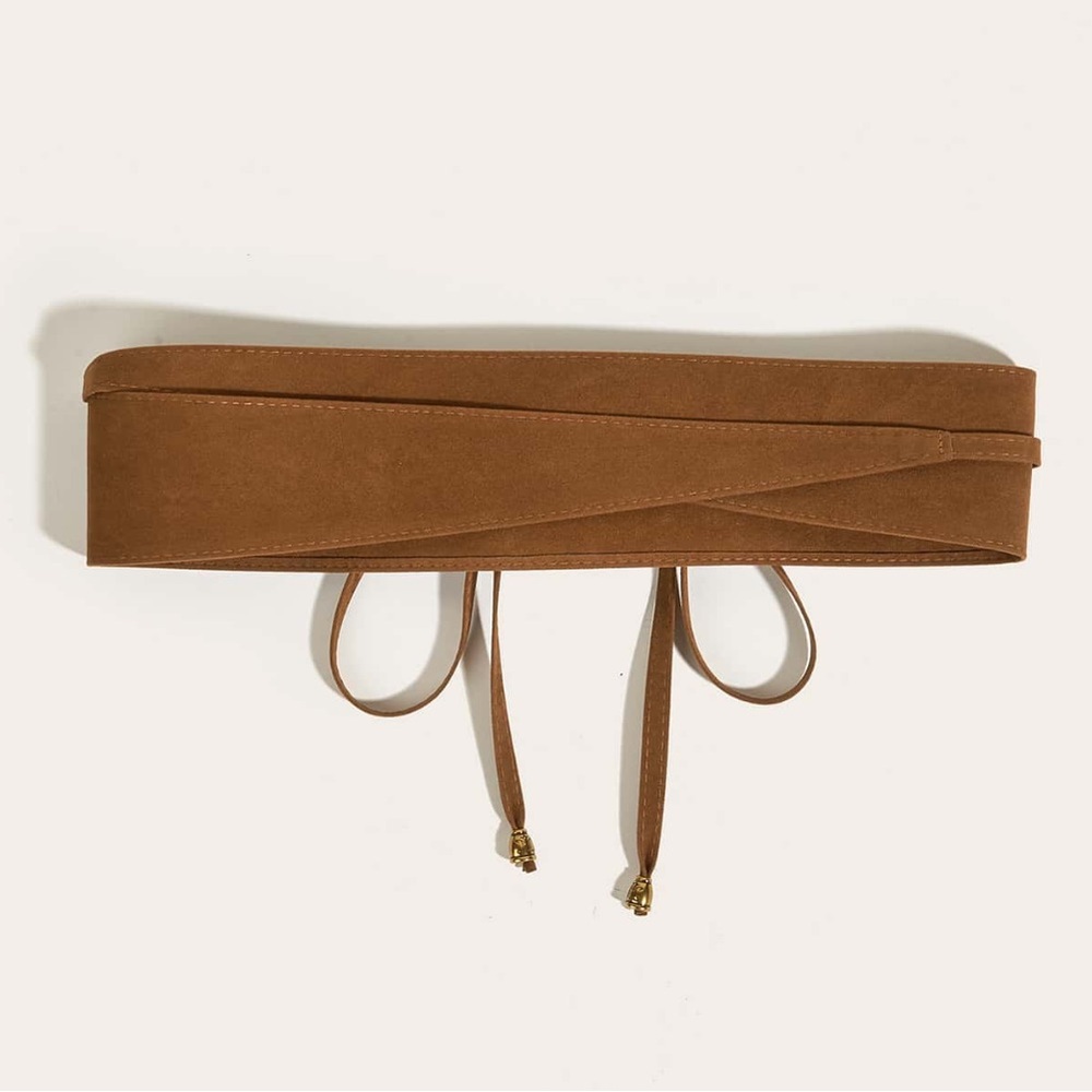 Elegant Brown Western Cowgirl Waist Belt for Women - Picture 3 of 5